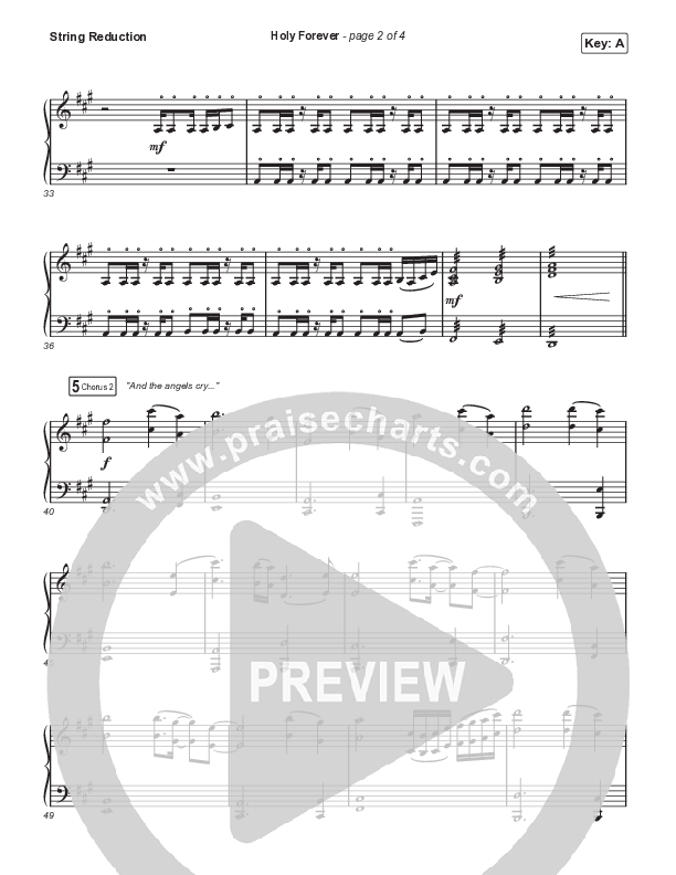 Holy Forever (Worship Choir SAB) String Reduction (Chris Tomlin / Arr. Mason Brown)