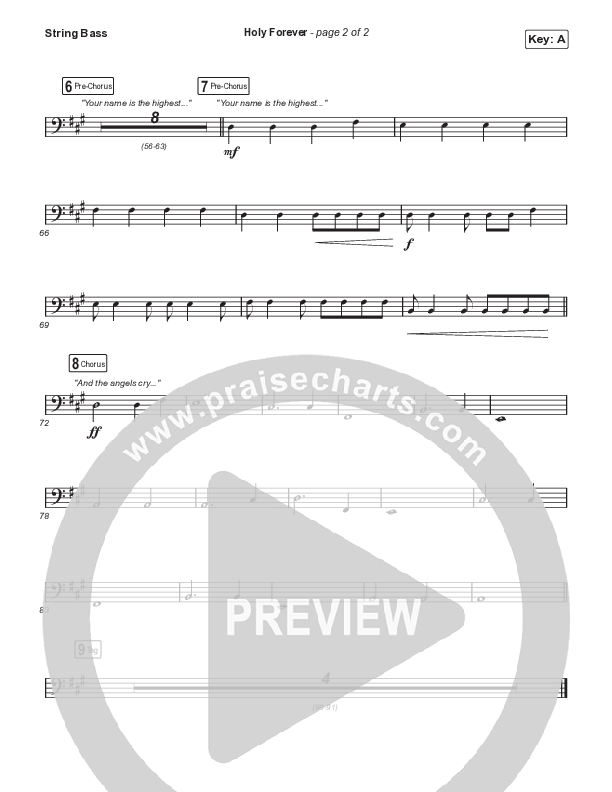 Holy Forever (Sing It Now SATB) Double Bass (Chris Tomlin / Arr. Mason Brown)