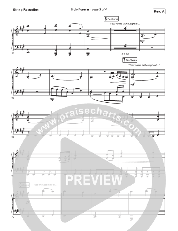 Holy Forever (Sing It Now SATB) String Reduction (Chris Tomlin / Arr. Mason Brown)