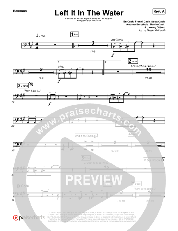 Left It In The Water Bassoon (We The Kingdom)