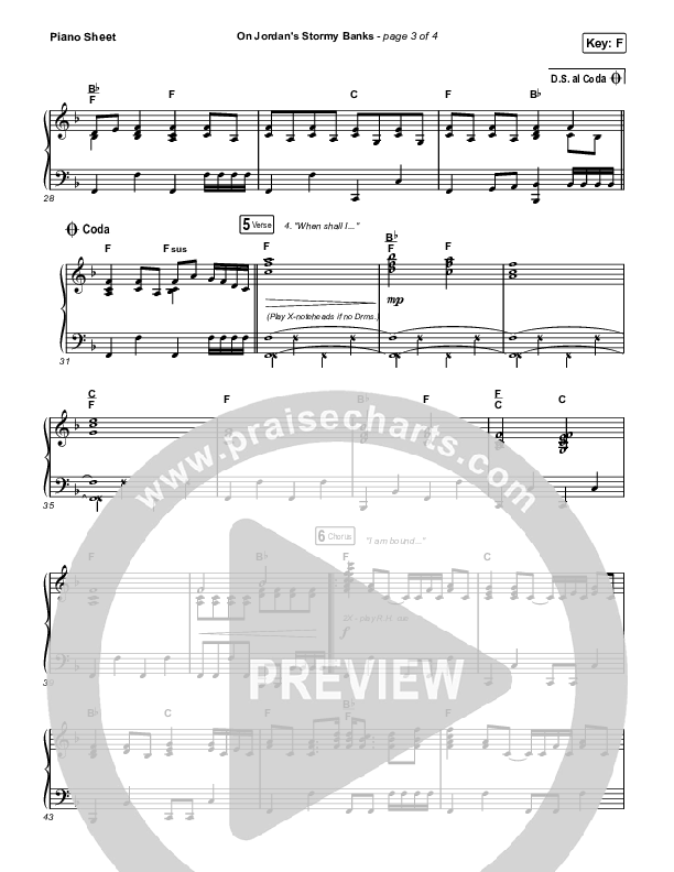 On Jordan's Stormy Banks (Sing It Now SATB) Piano Sheet (Keith & Kristyn Getty / Arr. Luke Gambill)