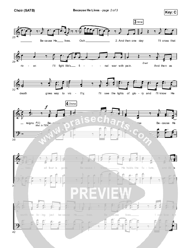 Because He Lives Choir Sheet (SATB) (The Worship Initiative / John Marc Kohl)