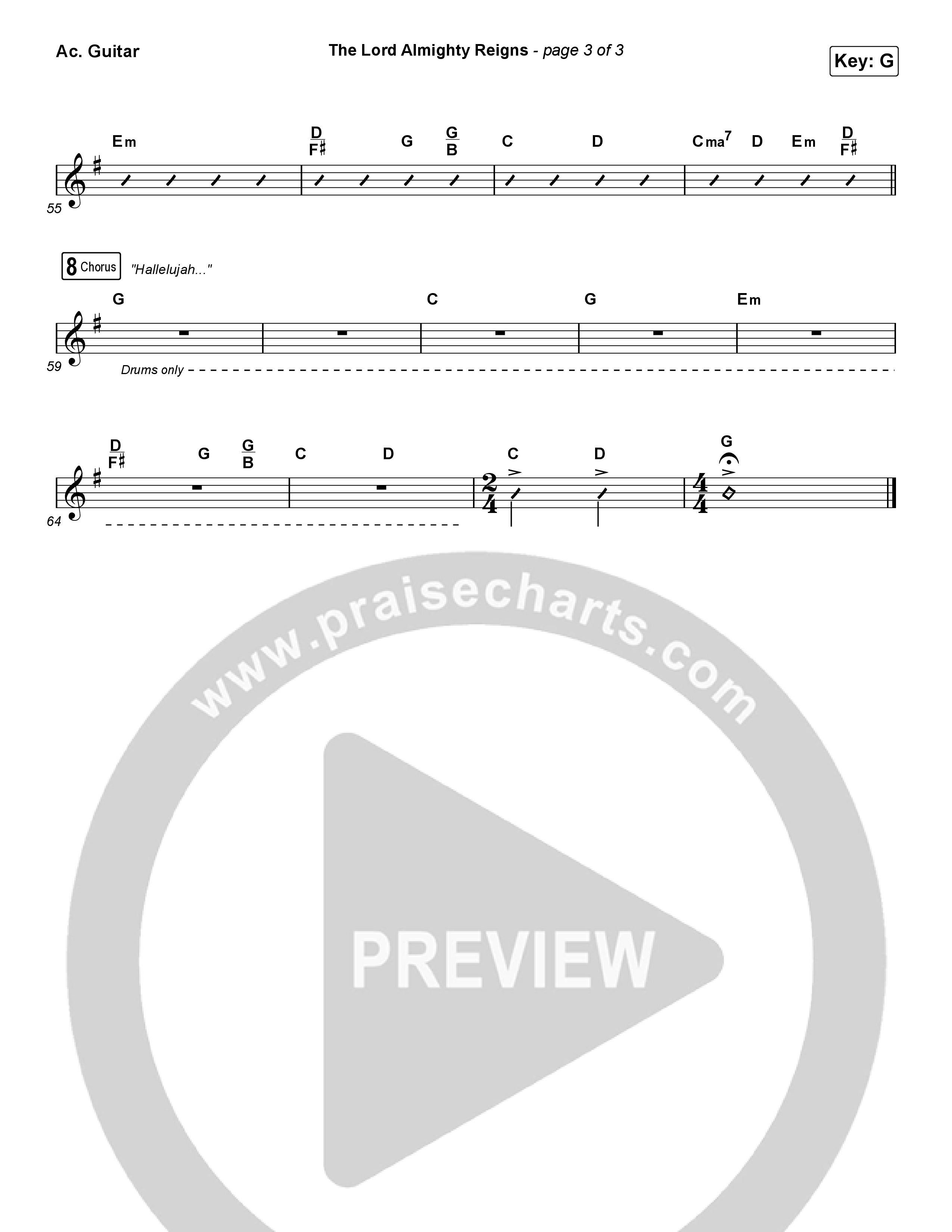 The Lord Almighty Reigns Acoustic Guitar (Keith & Kristyn Getty)