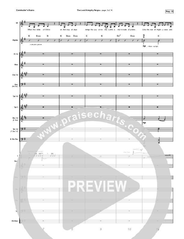 The Lord Almighty Reigns Orchestration (Keith & Kristyn Getty)