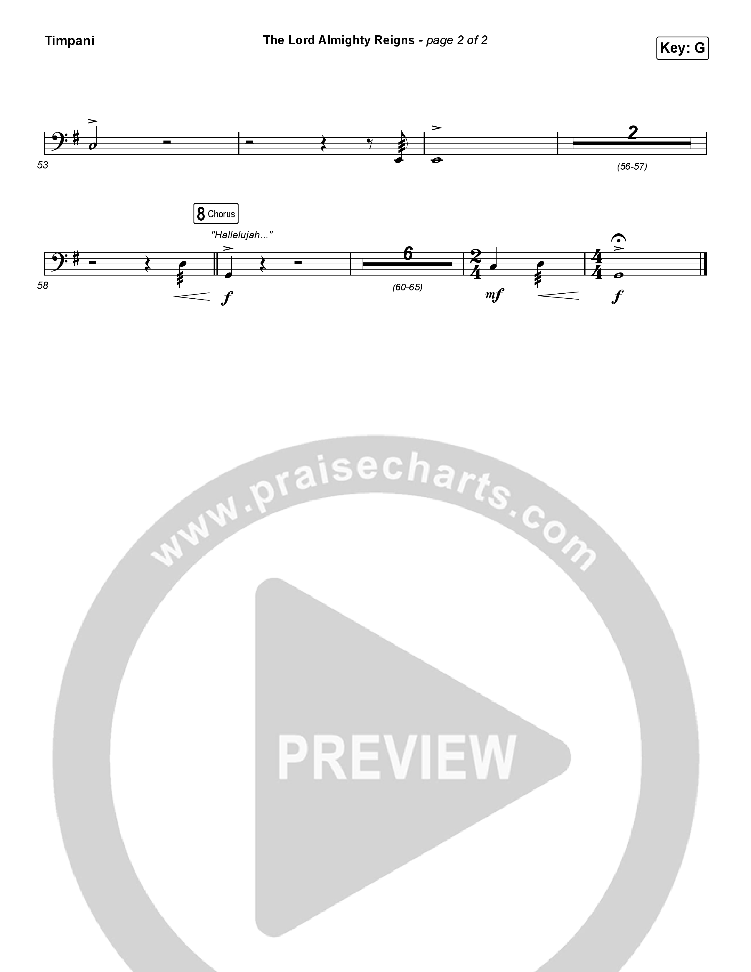 The Lord Almighty Reigns Timpani (Keith & Kristyn Getty)