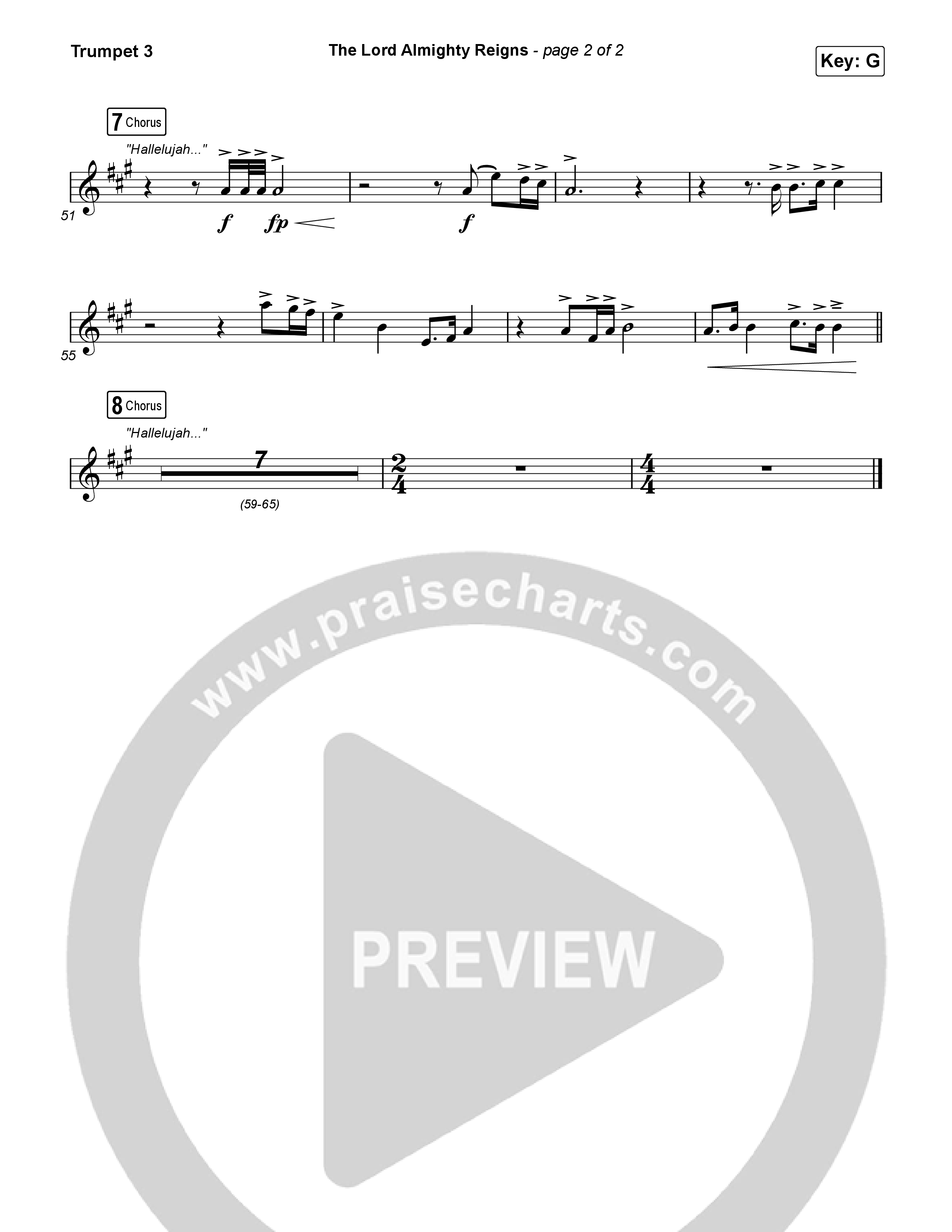 The Lord Almighty Reigns Trumpet 3 (Keith & Kristyn Getty)