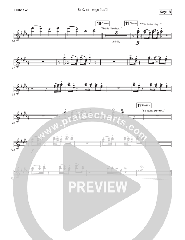 Be Glad (Choral Anthem SATB) Wind Pack (Cody Carnes / Arr. Erik Foster)