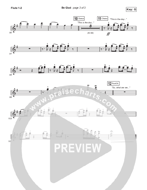 Be Glad (Sing It Now SATB) Wind Pack (Cody Carnes / Arr. Erik Foster)