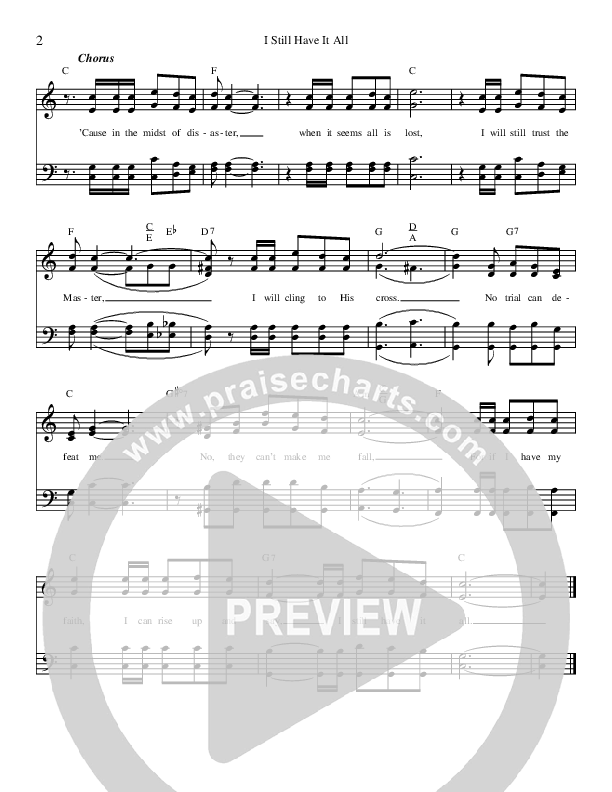 I Still Have It All Lead Sheet (HisSong)