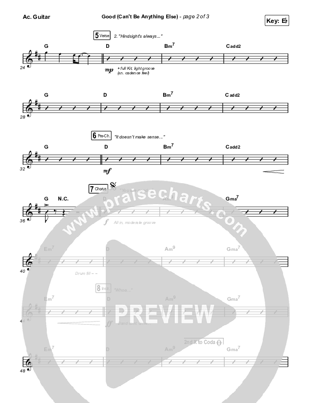 Good (Can't Be Anything Else) Acoustic Guitar (Cody Carnes)