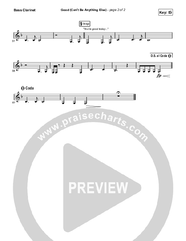 Good (Can't Be Anything Else) Bass Clarinet (Cody Carnes)