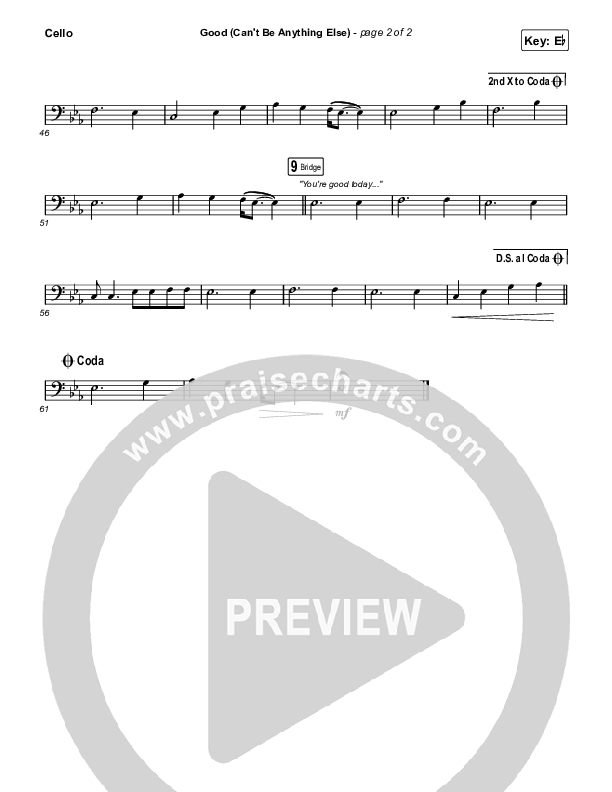 Good (Can't Be Anything Else) Cello (Cody Carnes)