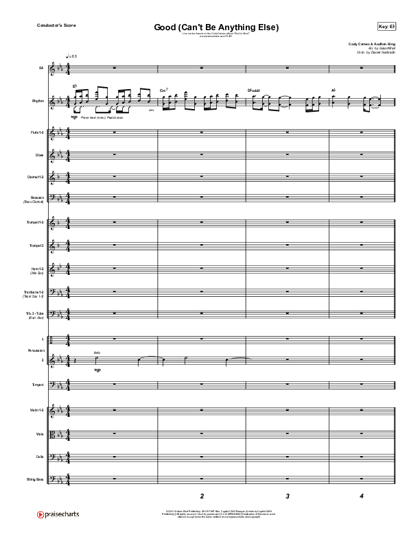 Good (Can't Be Anything Else) Conductor's Score (Cody Carnes)