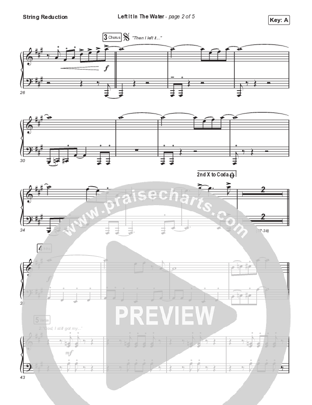 Left It In The Water (Choral Anthem SATB) String Reduction (We The Kingdom / Arr. Mason Brown)