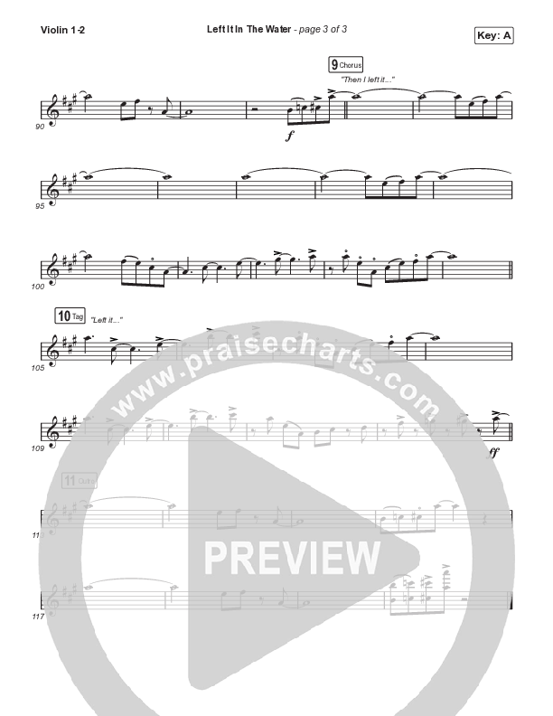 Left It In The Water (Choral Anthem SATB) String Pack (We The Kingdom / Arr. Mason Brown)