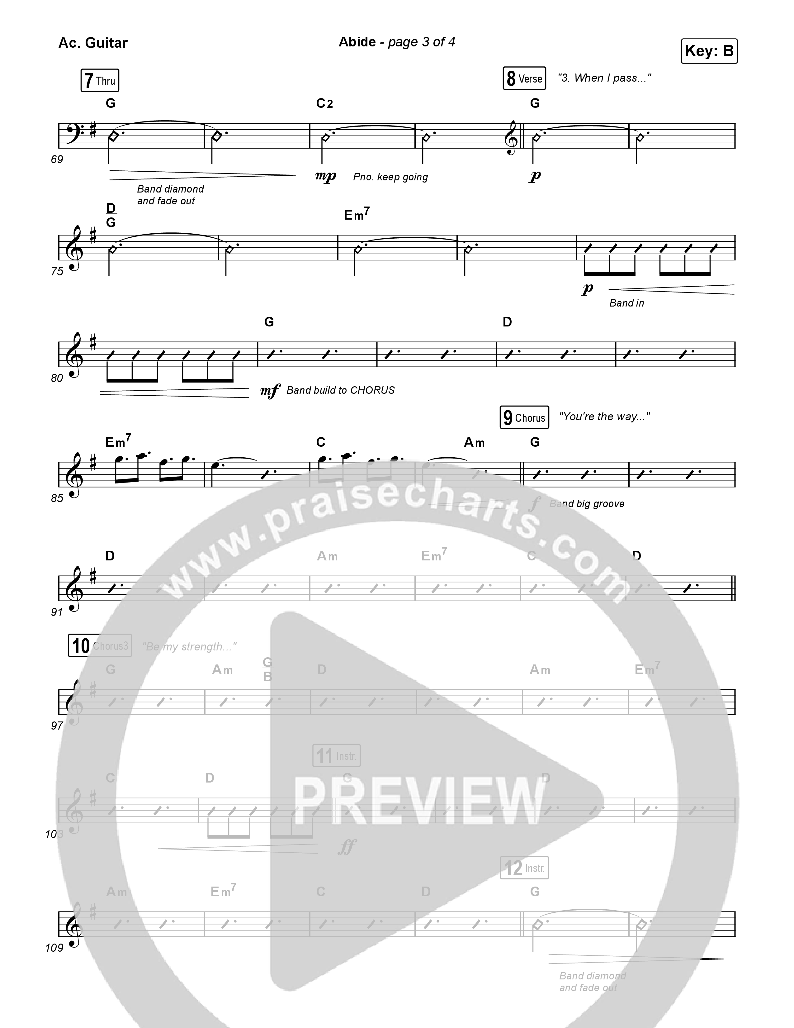 Abide (Live) Acoustic Guitar (Aaron Williams / Aaron Keyes)