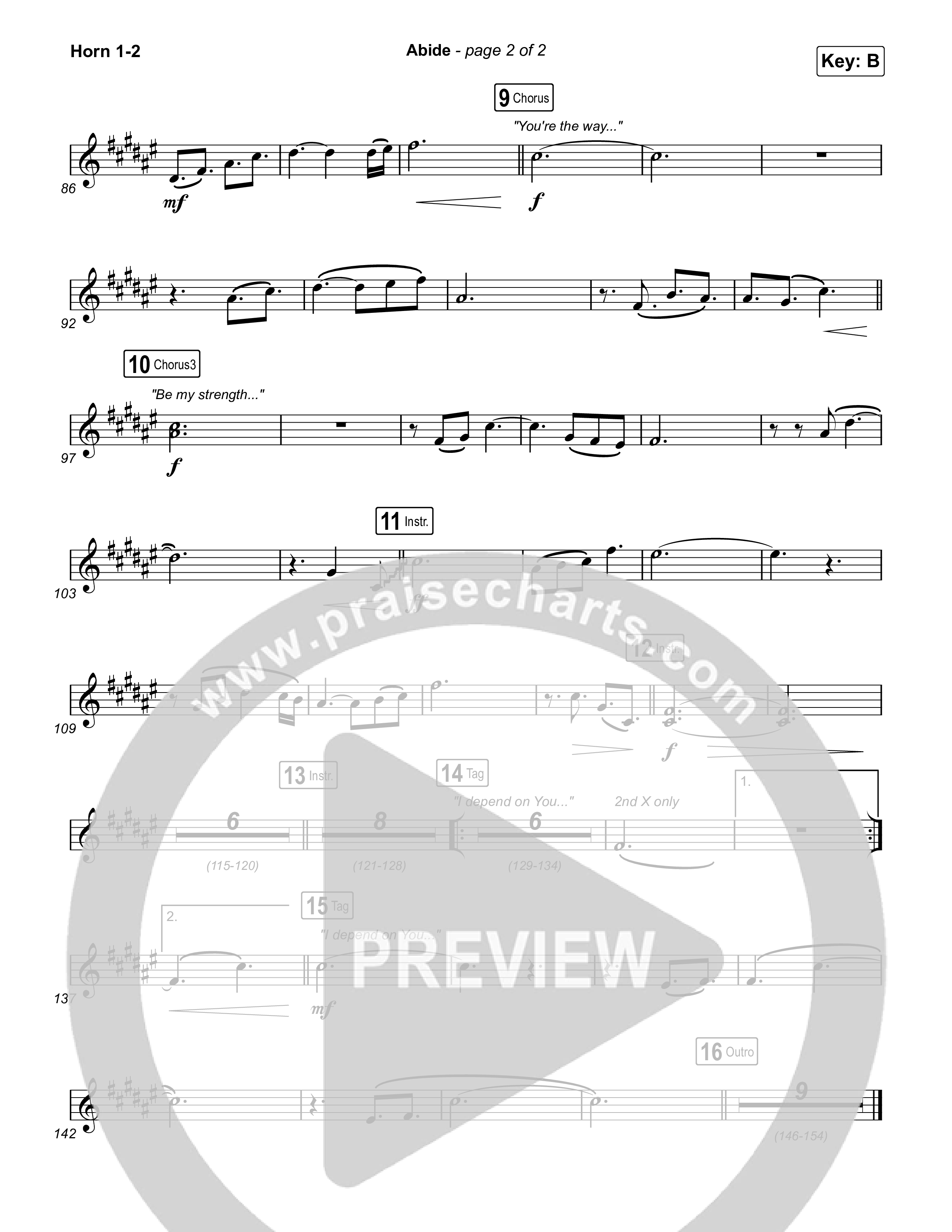 Abide (Live) French Horn 1/2 (Aaron Williams / Aaron Keyes)