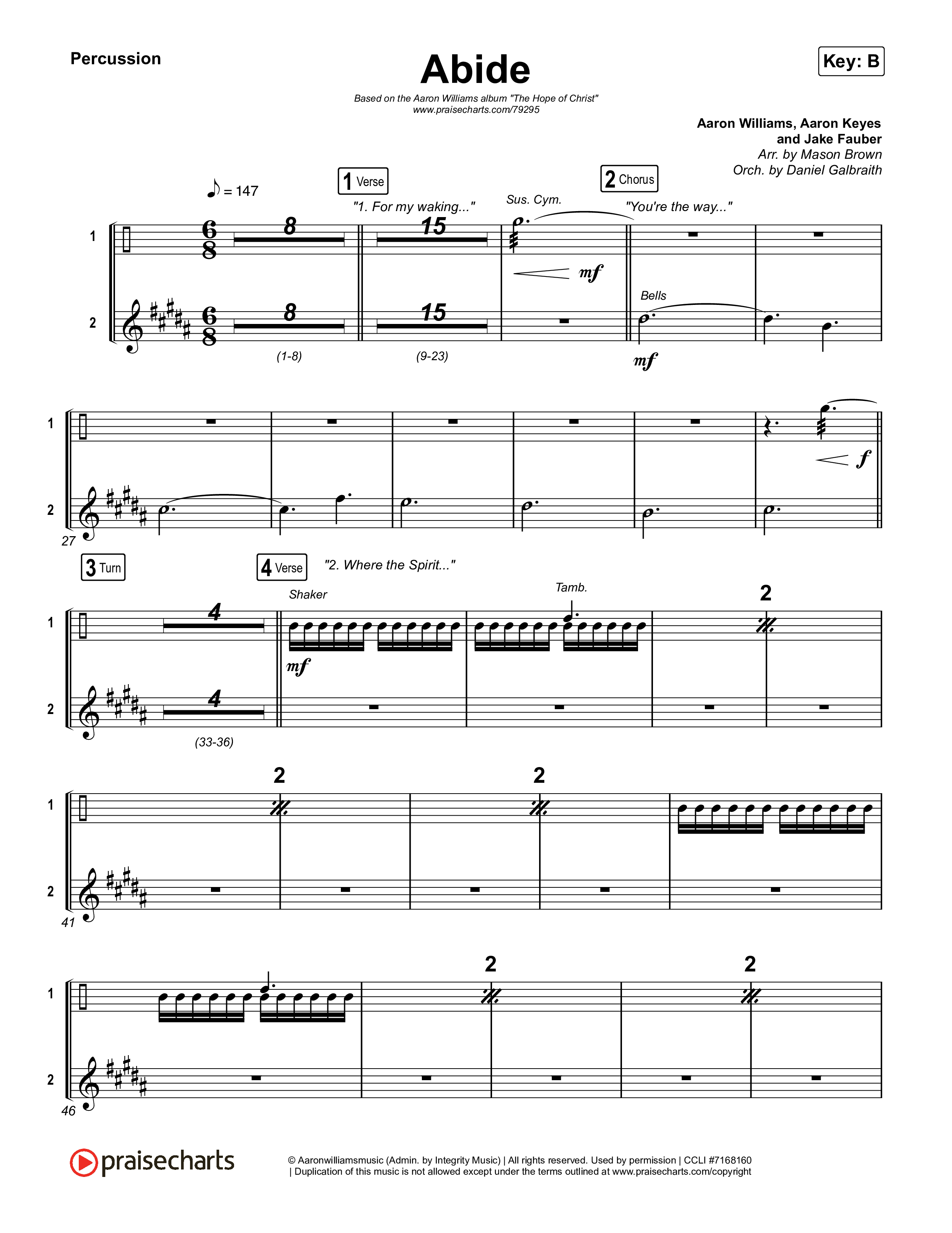 Abide (Live) Percussion (Aaron Williams / Aaron Keyes)