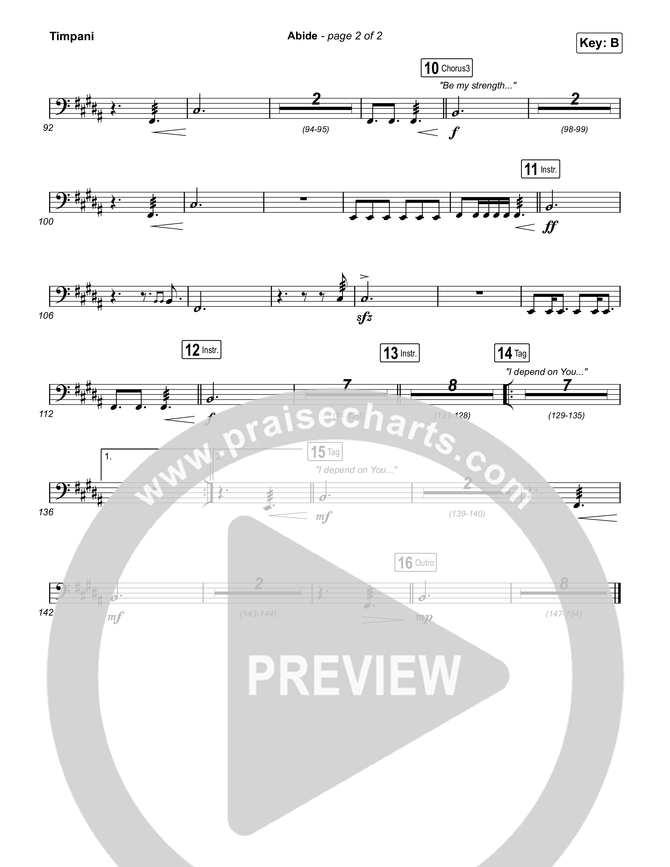 Abide (Live) Timpani (Aaron Williams / Aaron Keyes)