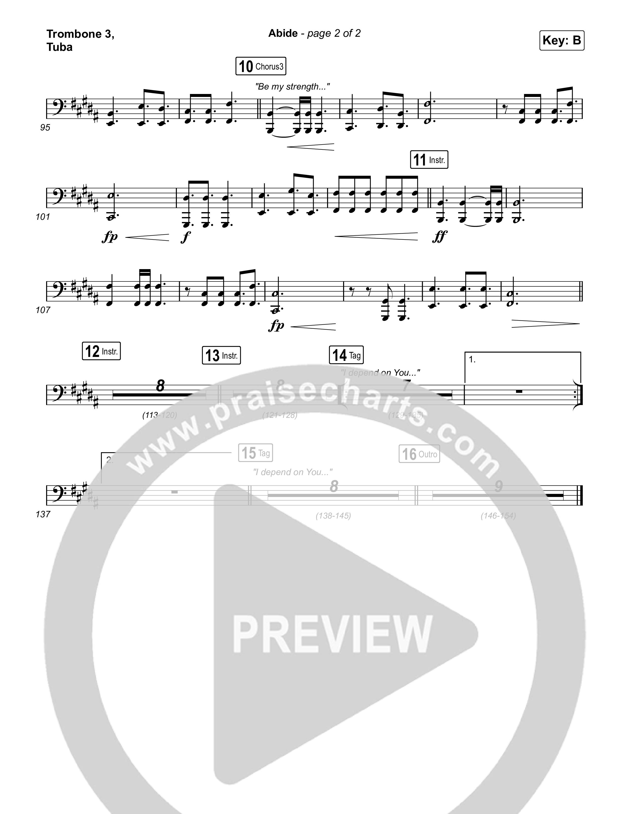 Abide (Live) Trombone 3/Tuba (Aaron Williams / Aaron Keyes)