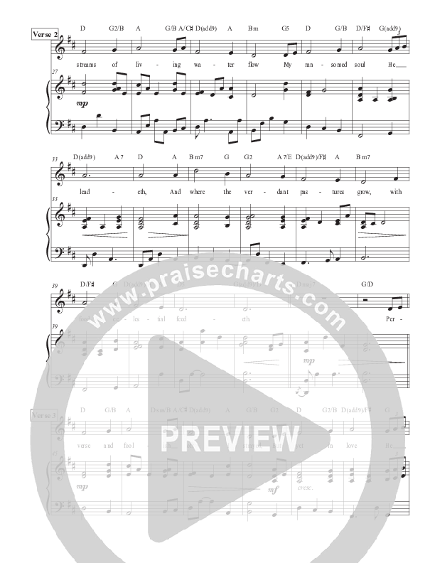 The King of Love (Psalm 23) (Live) Piano/Melody (Matt Merker)