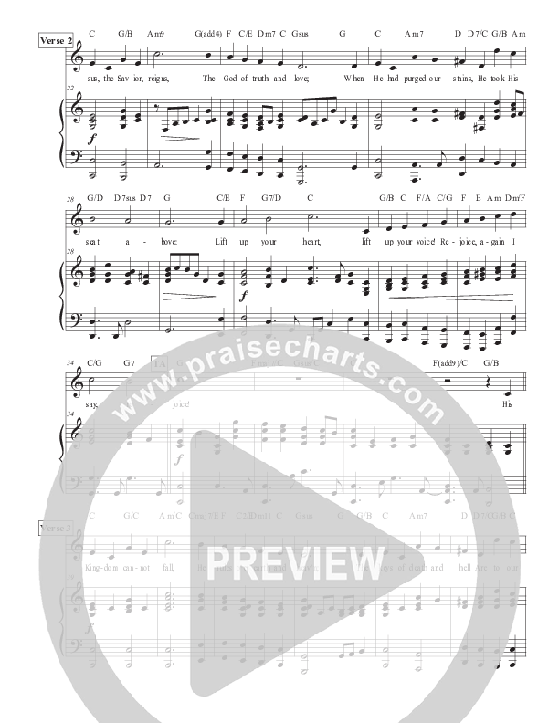 Rejoice The Lord Is King (Live) Piano/Melody (Matt Merker)