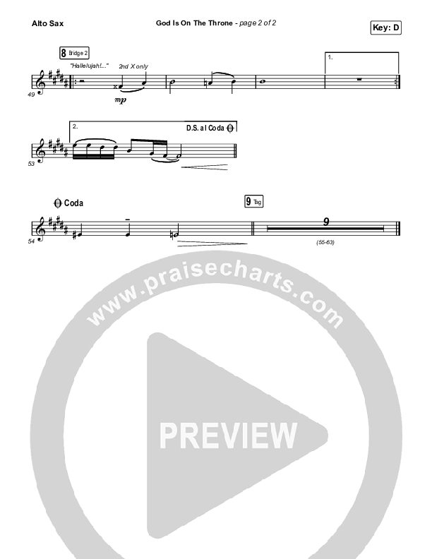 God Is On The Throne Sax Pack (We The Kingdom)