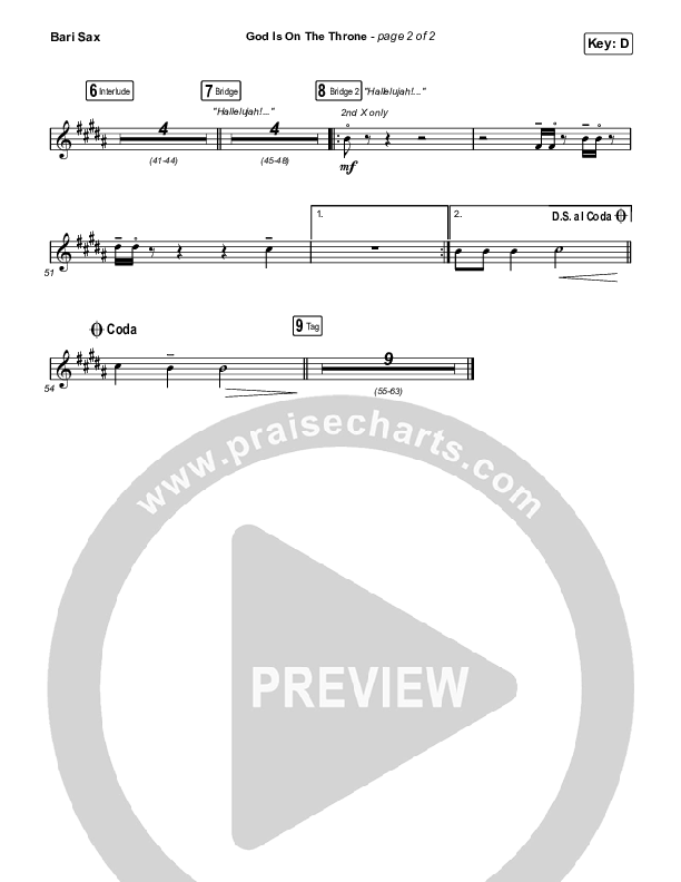 God Is On The Throne Bari Sax (We The Kingdom)