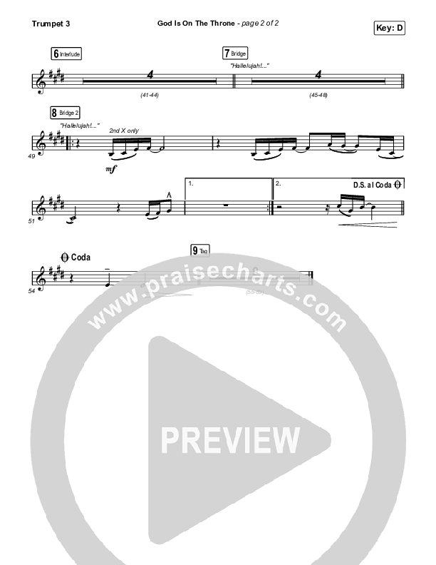 God Is On The Throne Trumpet 3 (We The Kingdom)