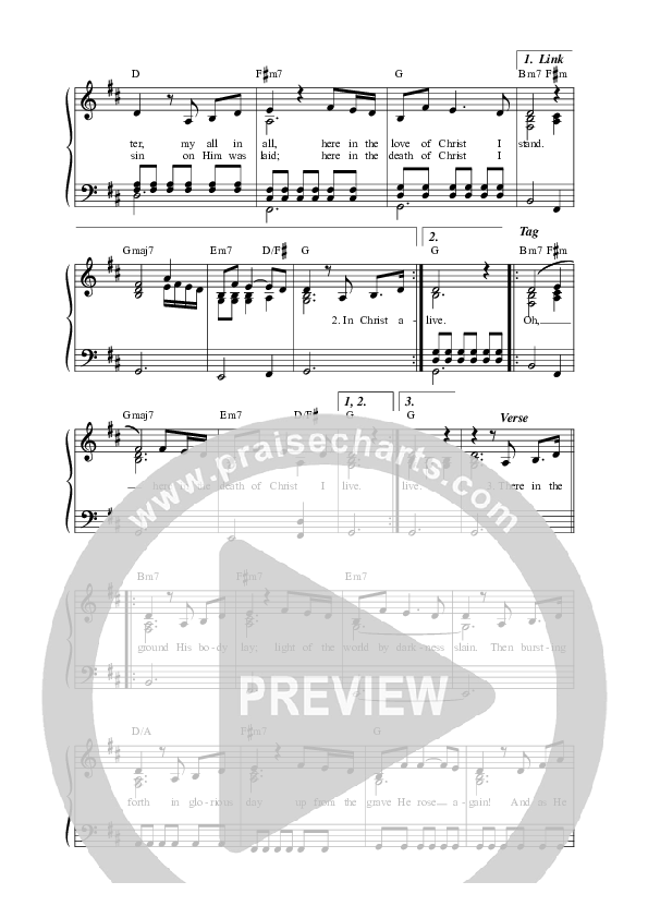 In Christ Alone Lead Sheet (SAT) (Anchor Hymns)