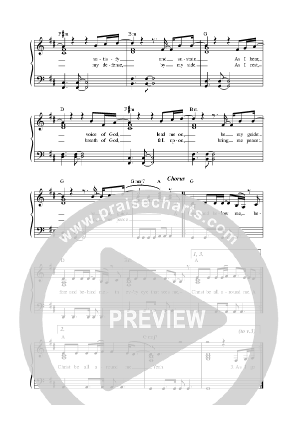 Christ Be All Around Me Lead Sheet (SAT) (Anchor Hymns)