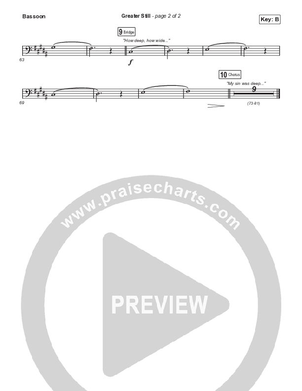 Greater Still Bassoon (Brandon Lake / Essential Worship)