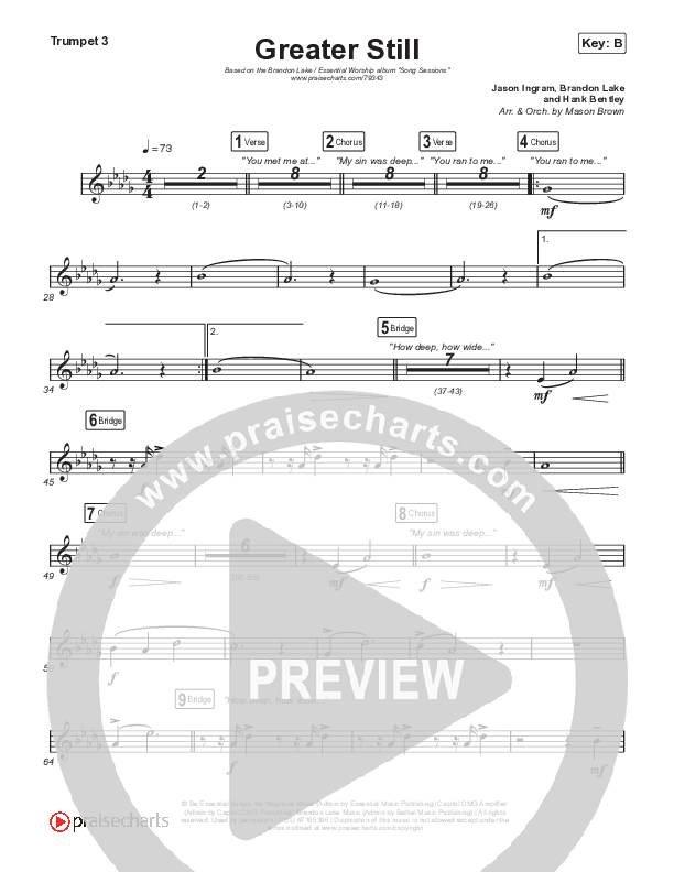 Greater Still Trumpet 3 (Brandon Lake / Essential Worship)
