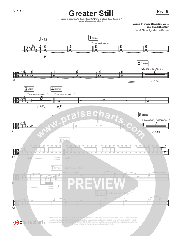 Greater Still Viola (Brandon Lake / Essential Worship)