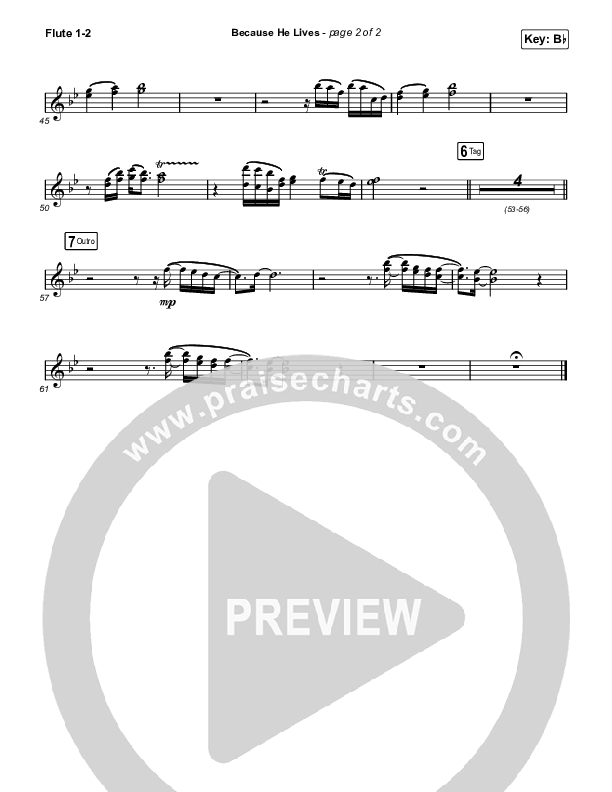 Because He Lives (Choral Anthem SATB) Wind Pack (The Worship Initiative / John Marc Kohl / Arr. Luke Gambill)