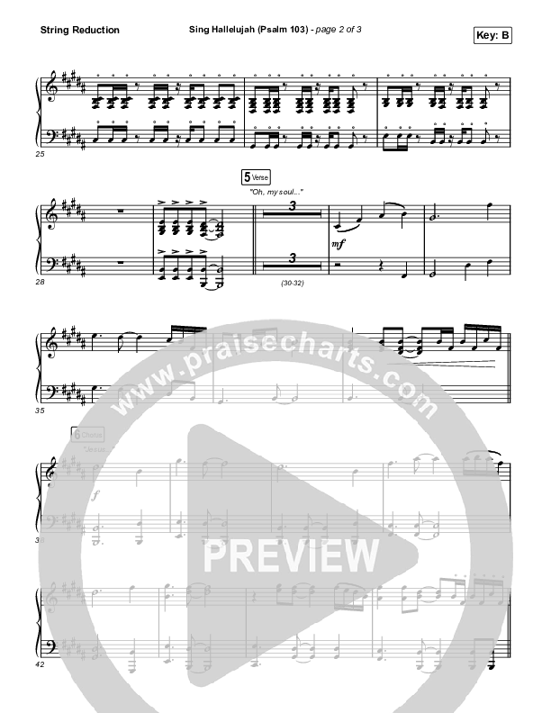 Sing Hallelujah (Psalm 103) String Reduction (Kingdom Kids / Shane & Shane)