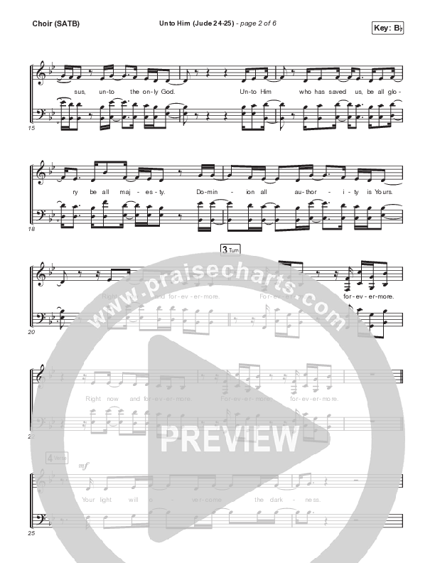 Unto Him (Jude 24-25) Choir Sheet (SATB) (Kingdom Kids / Shane & Shane)