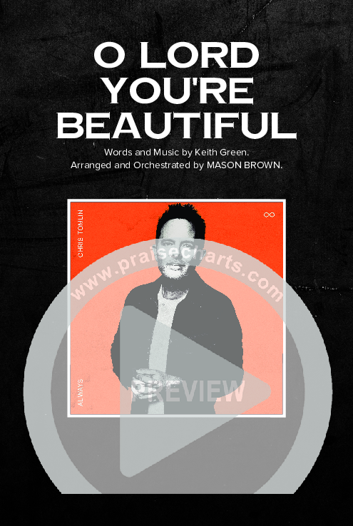 O Lord You're Beautiful (Worship Choir SAB) Octavo Cover Sheet (Chris Tomlin / Steffany Gretzinger / Arr. Mason Brown)