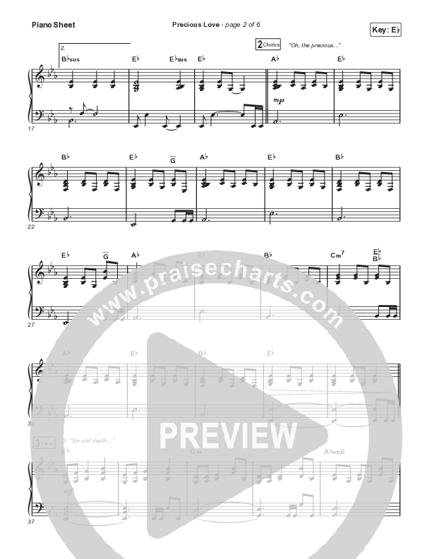 Precious Love Piano Sheet (Chris Tomlin)