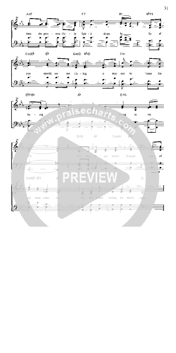 It's Not What's Wrong Lead Sheet (The Southern Brothers)