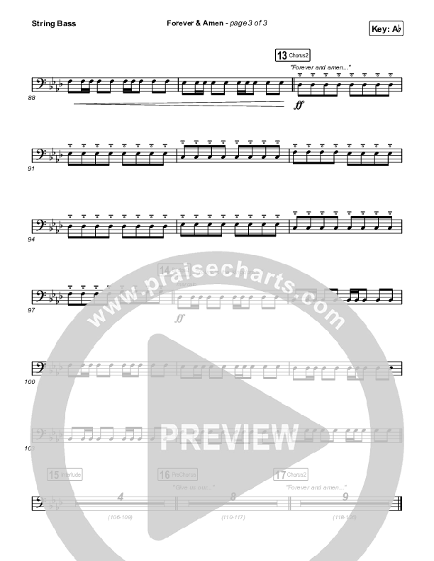 Forever & Amen (Live) Double Bass (Cody Carnes / Kari Jobe)