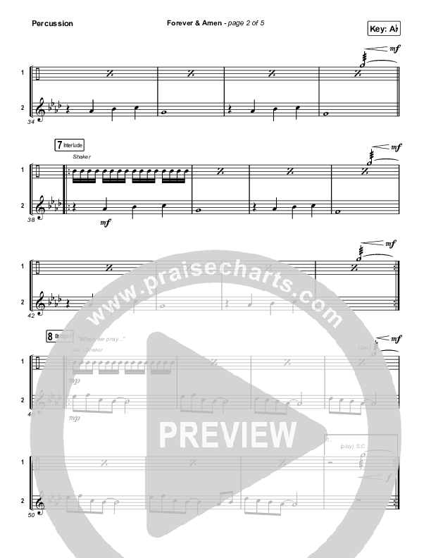 Forever & Amen (Live) Percussion (Cody Carnes / Kari Jobe)