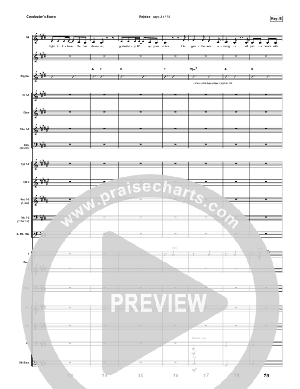 Rejoice Conductor's Score (Keith & Kristyn Getty / Rend Collective)