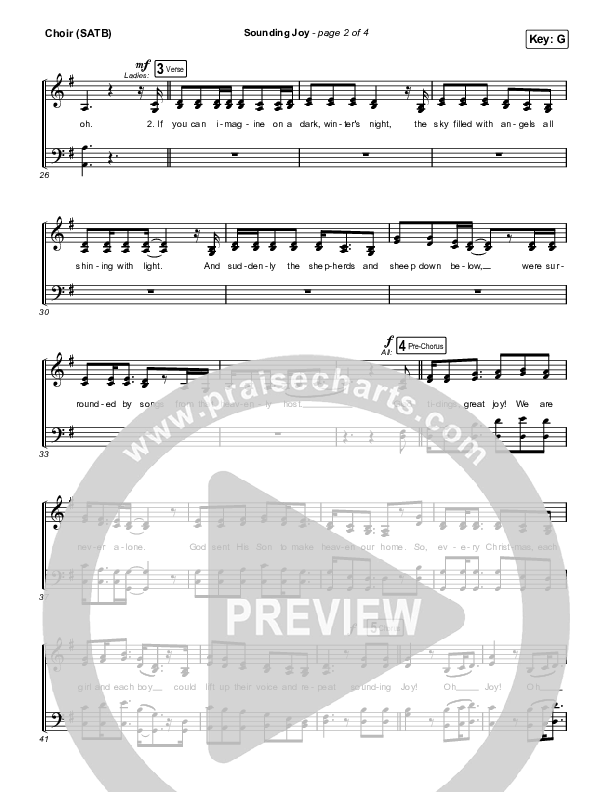 Sounding Joy Choir Sheet (SATB) (Ellie Holcomb)