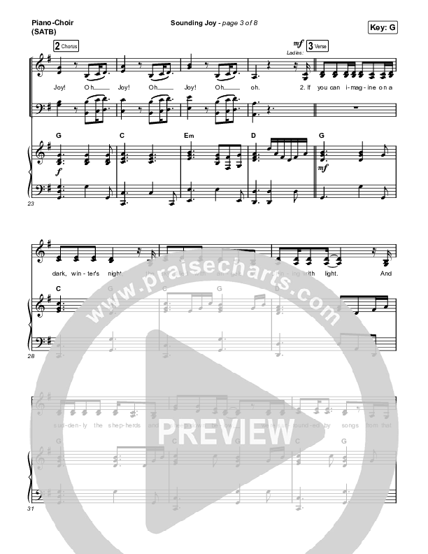 Sounding Joy Piano/Vocal (SATB) (Ellie Holcomb)