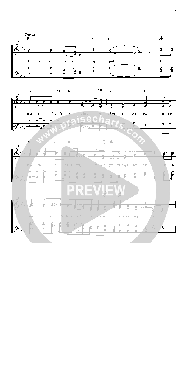 Jesus Buried My Past Lead Sheet (The Steeles)