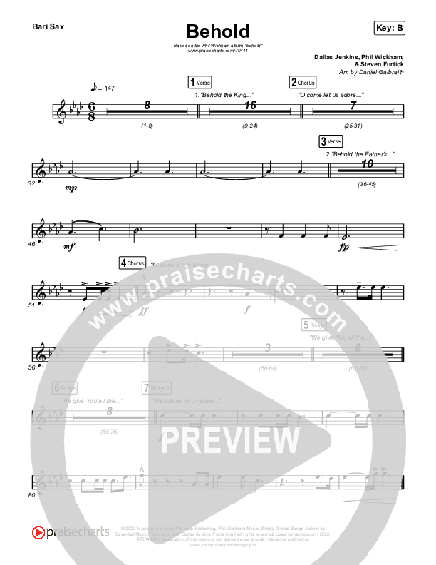 Behold Bari Sax (Phil Wickham / Anne Wilson)