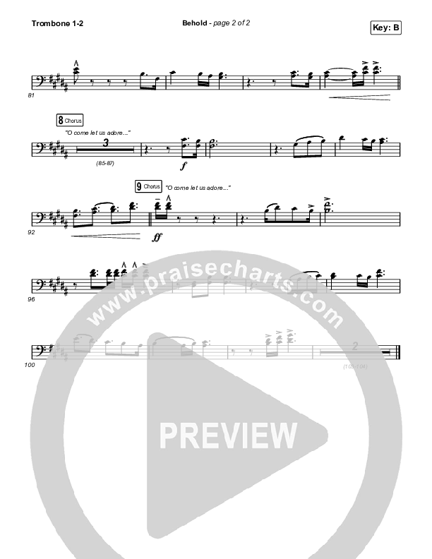 Behold Trombone 1/2 (Phil Wickham / Anne Wilson)