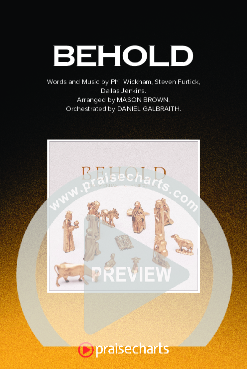 Behold (Sing It Now SATB) Octavo Cover Sheet (Phil Wickham / Anne Wilson / Arr. Mason Brown)