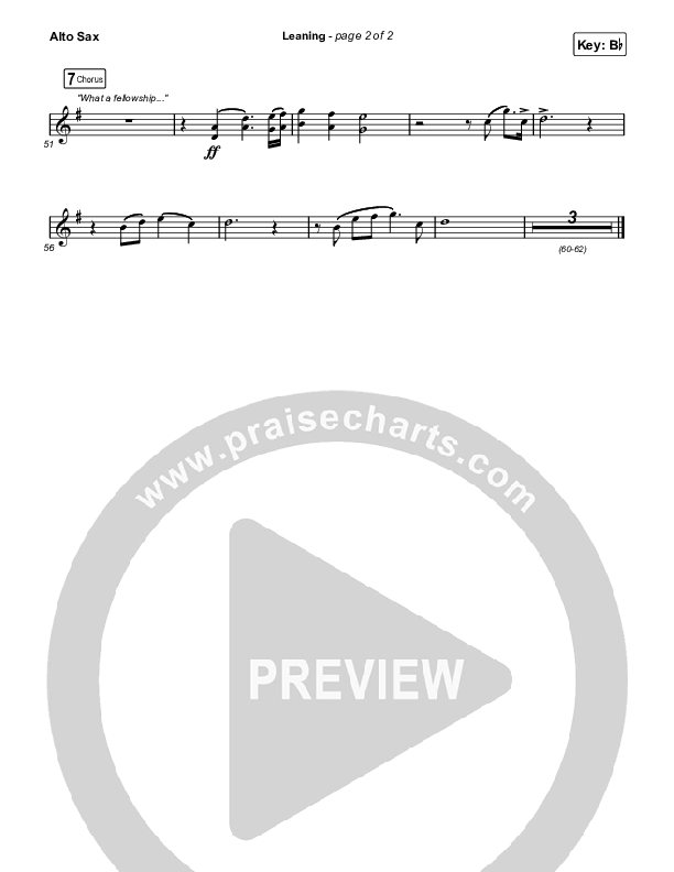 Leaning Alto Sax (Matt Maher / Lizzie Morgan)